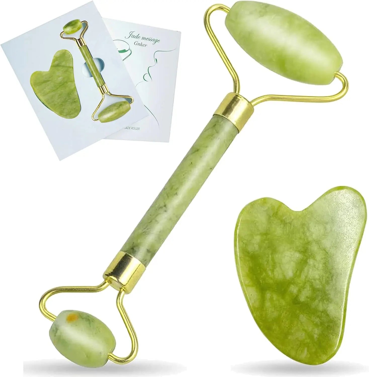 "Natural Jade Stone Face Massager" SmartNest