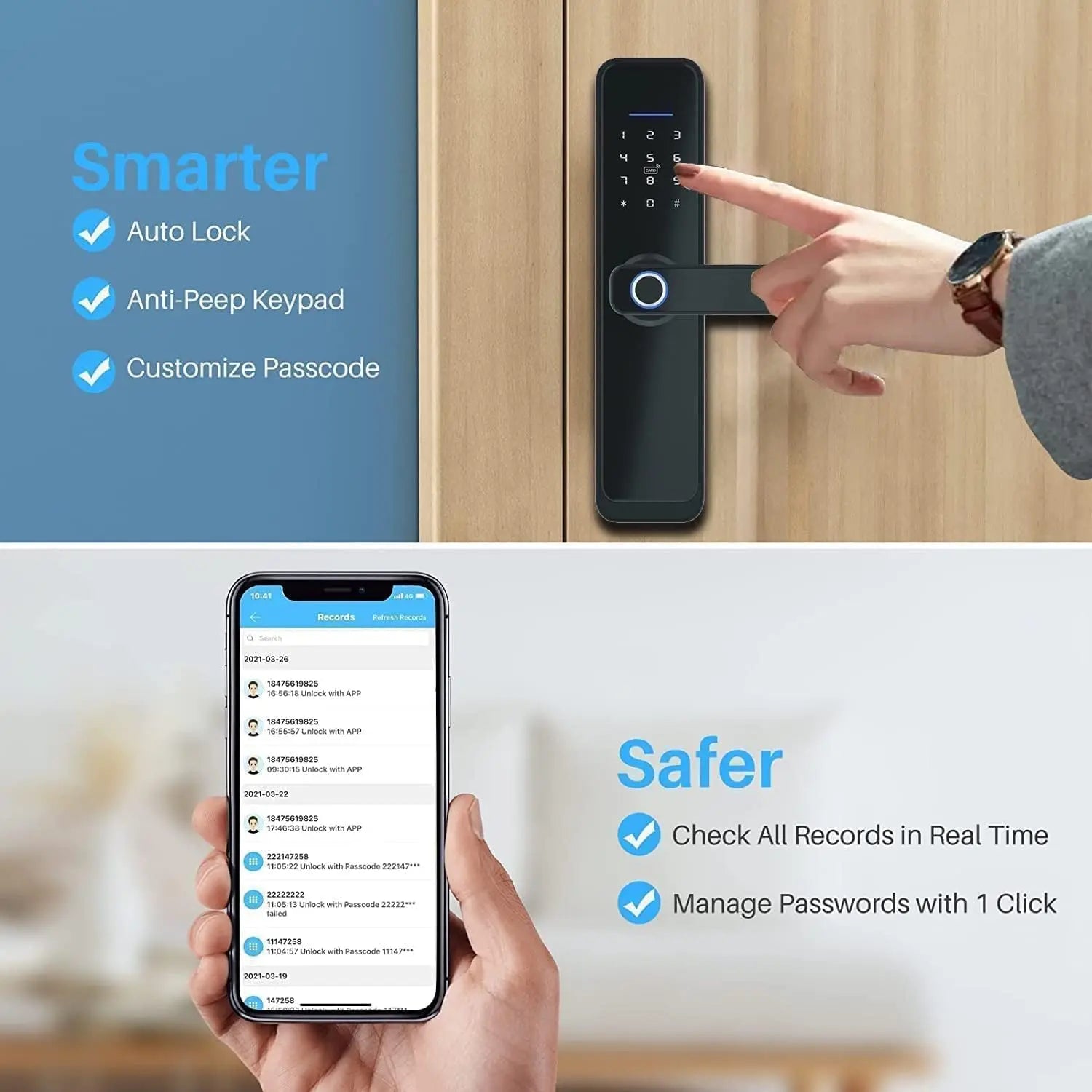 Digital Door Lock With Touch SmartNest