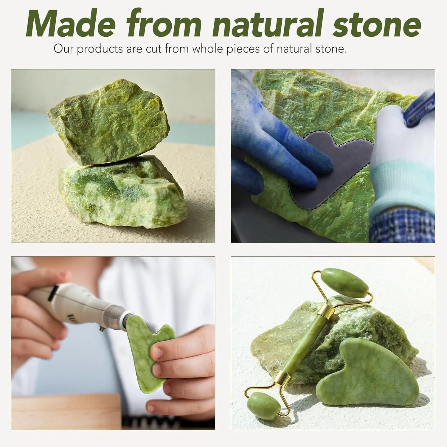 "Natural Jade Stone Face Massager" SmartNest