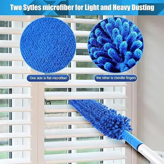 "Flexible Micro Fiber Duster With Stainless Steel Handle for Fan Cleaning" SmartNest