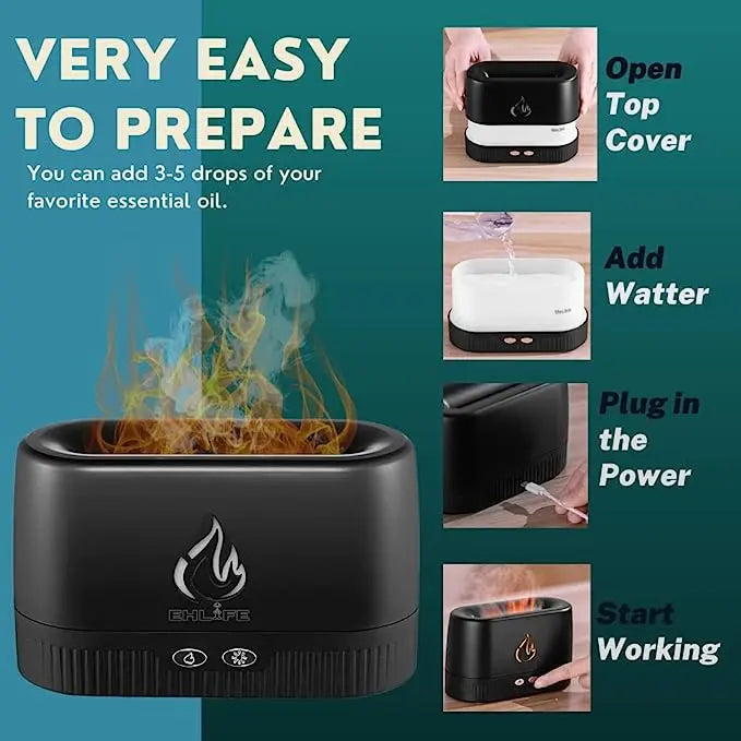 Flame Aroma Diffuser LA-0630-1 Essentia